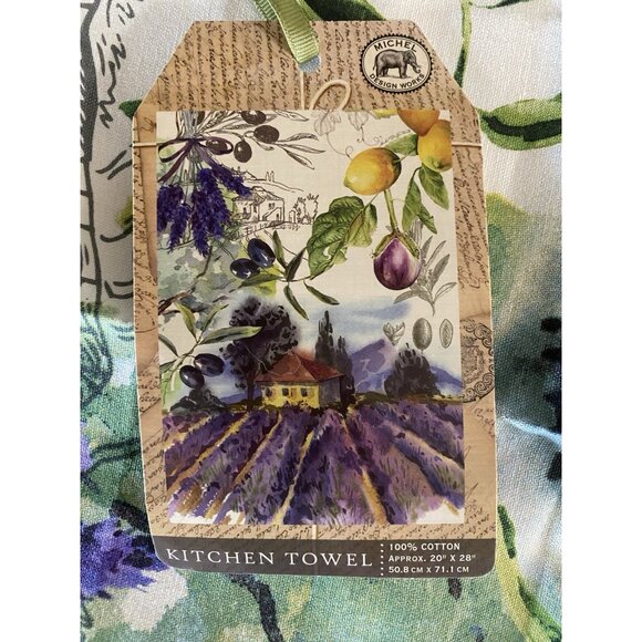 Michel Design Works Matching French Lavender Kitchen Towel & Pot Holder - Picture 11 of 13